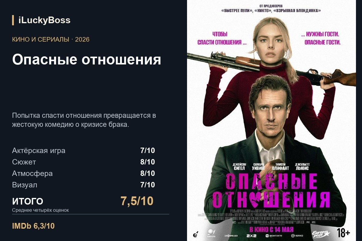 Опасные отношения — авторская карточка iLuckyBoss